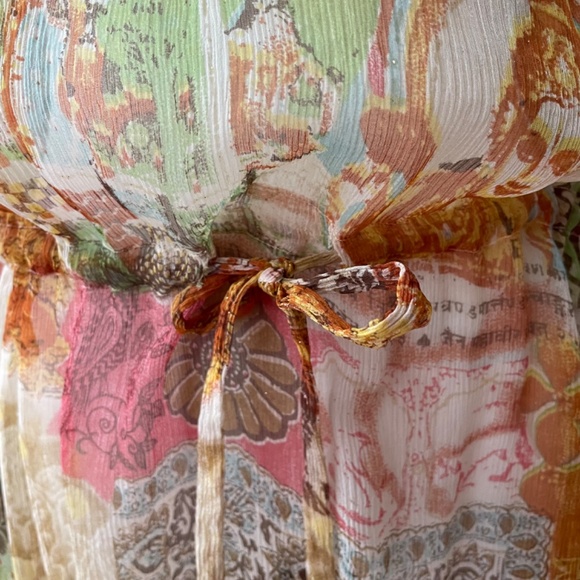 Les Filos Pure Silk Kimono Cover Up OS Fits Most - Picture 5 of 6